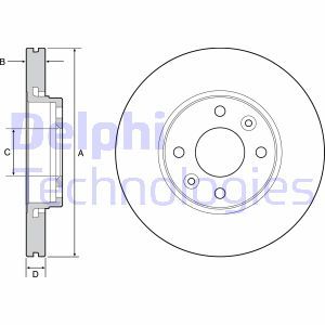 BG4459C Bromsskiva DELPHI - Top1autovaruosad