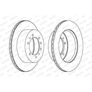 DDF976-1 Bromsskiva FERODO - Top1autovaruosad