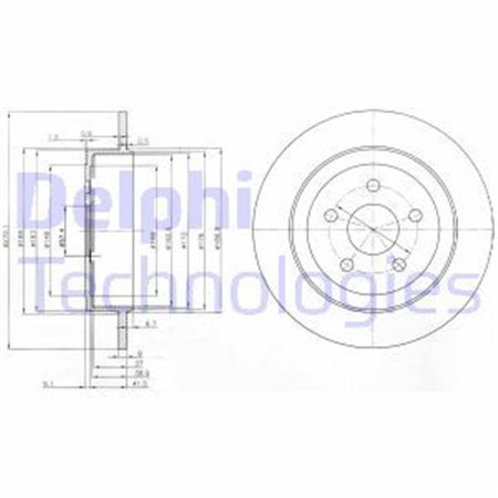 BG3593 Bromsskiva DELPHI