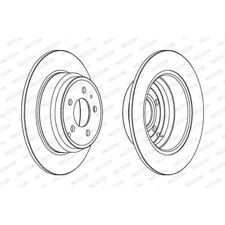 DDF552C Тормозной диск FERODO