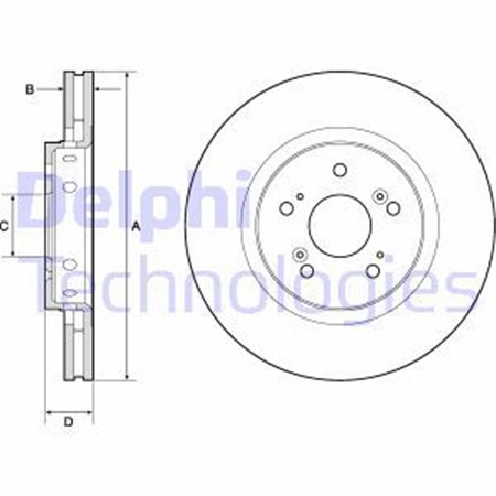 BG4808C Bromsskiva DELPHI