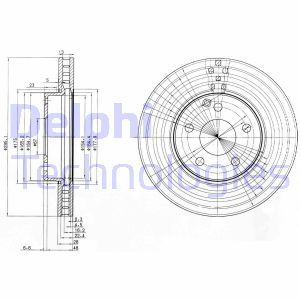 BG3755C  Brake disc DELPHI 