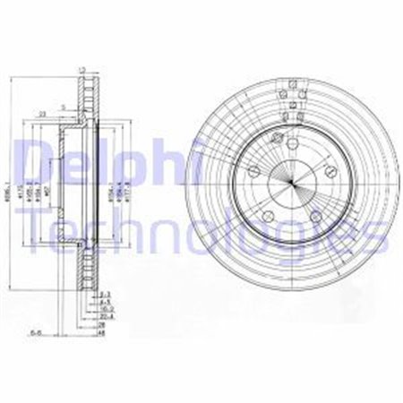 BG3755C Тормозной диск DELPHI