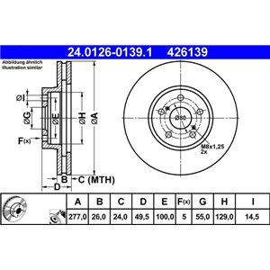 24.0126-0139.1 Тормозной диск ATE - Top1autovaruosad