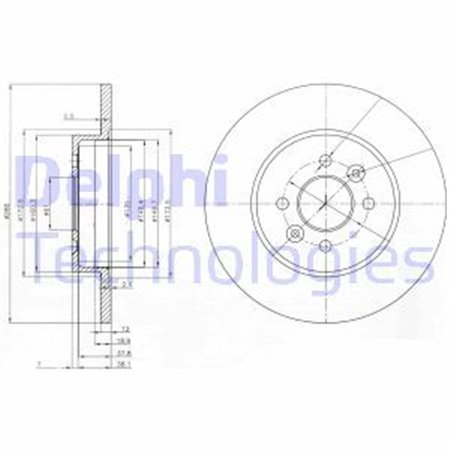 BG3992 Bromsskiva DELPHI