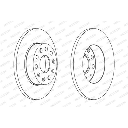 DDF1276C Brake Disc FERODO