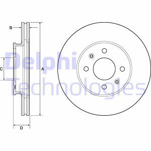 BG4744C Тормозной диск DELPHI - Top1autovaruosad