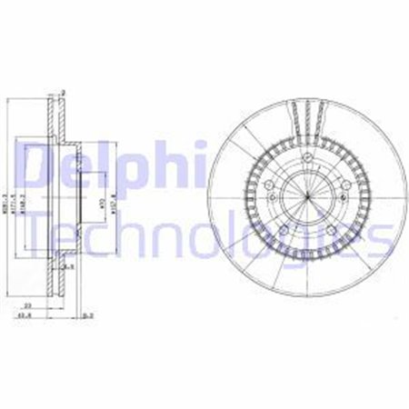 BG3061 Brake Disc DELPHI