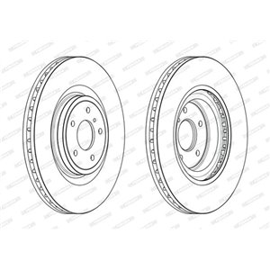 DDF2430C-1 Brake Disc FERODO - Top1autovaruosad