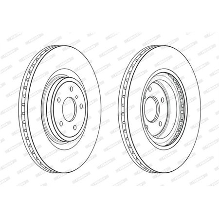 DDF2430C-1 Brake Disc FERODO