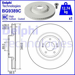 BG9389C Тормозной диск DELPHI     