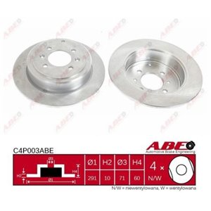 C4P003ABE Brake Disc ABE - Top1autovaruosad