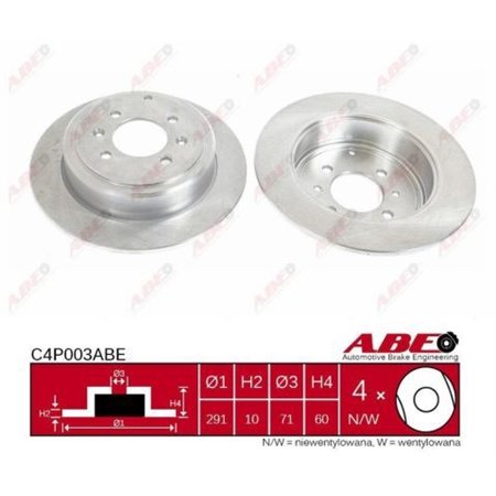 C4P003ABE  Brake disc ABE 