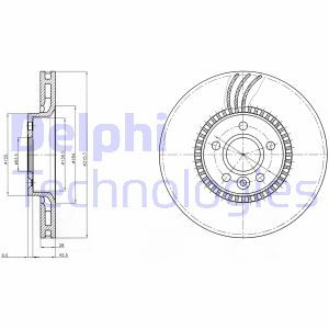 BG4123 Тормозной диск DELPHI - Top1autovaruosad