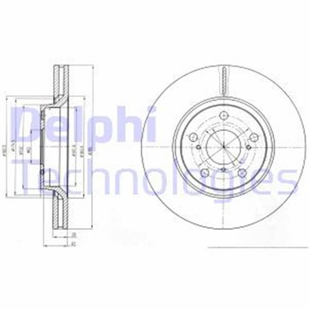 BG4236C Bromsskiva DELPHI