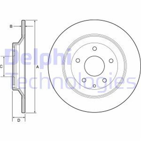 BG4567C Brake Disc DELPHI