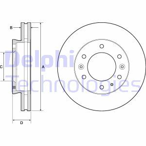 BG9140C Тормозной диск DELPHI - Top1autovaruosad