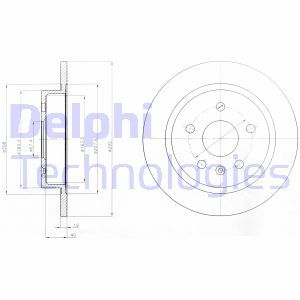 BG4188 Тормозной диск DELPHI - Top1autovaruosad