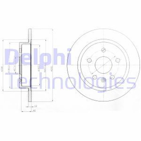 BG4188 Brake Disc DELPHI