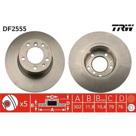 DF2555 Piduriketas TRW