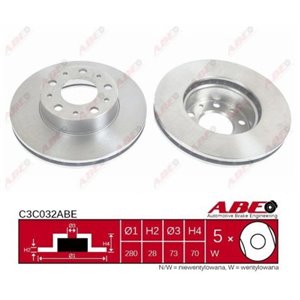 C3C032ABE Тормозной диск ABE - Top1autovaruosad