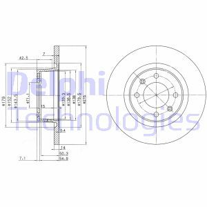 BG3621  Brake disc DELPHI 