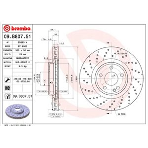 09.B807.51  Brake disc BREMBO 