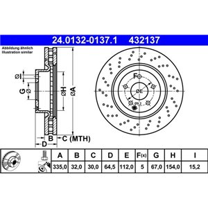24.0132-0137.1 Тормозной диск ATE - Top1autovaruosad