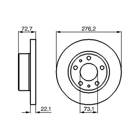 0 986 479 162 Brake Disc BOSCH