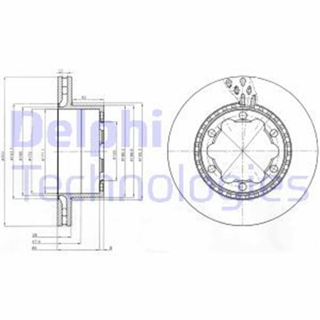 BG9015 Brake Disc DELPHI