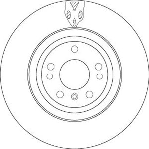 DF6833S Brake Disc TRW - Top1autovaruosad