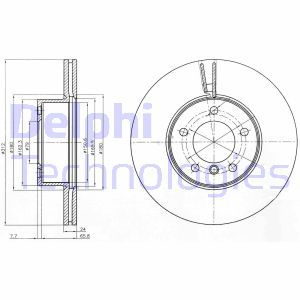 BG4172C  Brake disc DELPHI 