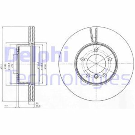 BG4172C Brake Disc DELPHI