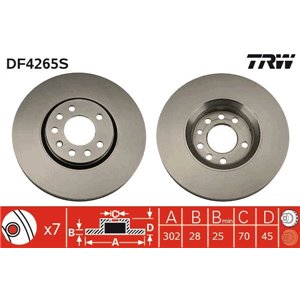 DF4265S Jarrulevy TRW - Top1autovaruosad