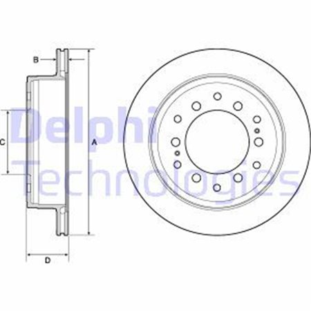 BG4747C Brake Disc DELPHI