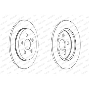 DDF1875C  Brake disc FERODO 