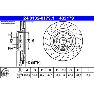 24.0132-0179.1 Тормозной диск ATE - Top1autovaruosad