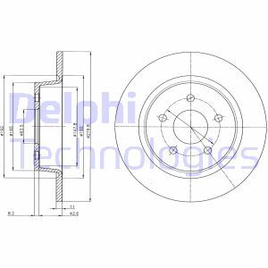 BG4533C Тормозной диск DELPHI     