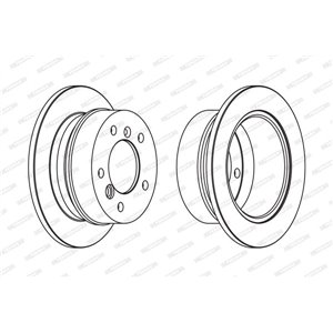 FCR230A Тормозной диск FERODO     