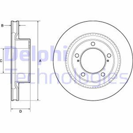 BG9131 Brake Disc DELPHI