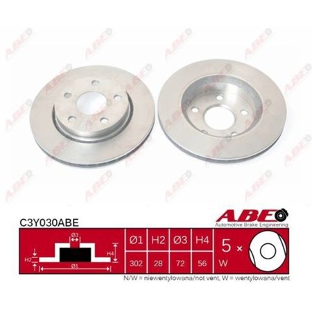 C3Y030ABE Тормозной диск ABE