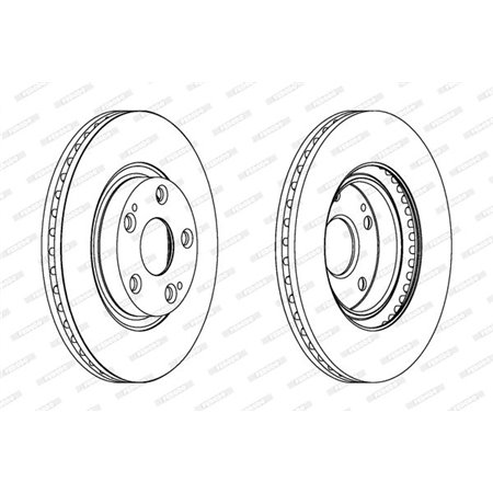 DDF1401C Brake Disc FERODO