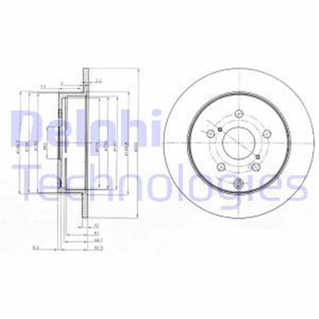 BG4051 Brake Disc DELPHI