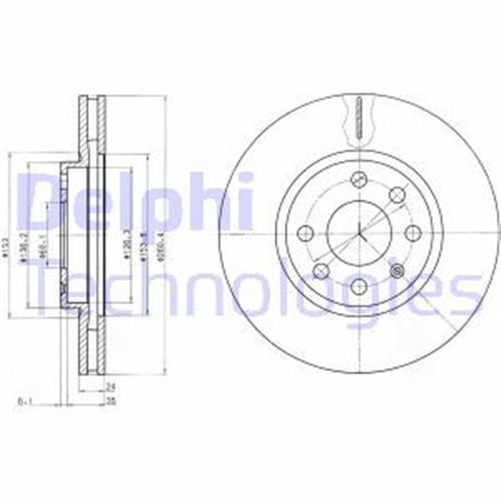 BG3569 Brake Disc DELPHI