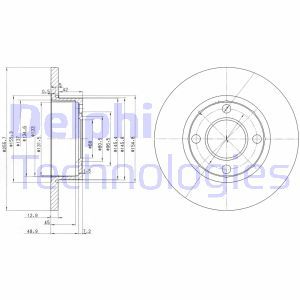 BG2752 Тормозной диск DELPHI - Top1autovaruosad