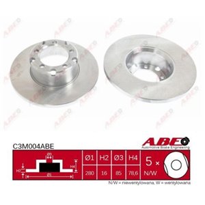 C3M004ABE Brake Disc ABE - Top1autovaruosad