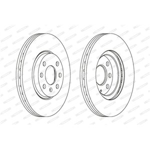 DDF1131C  Brake disc FERODO 