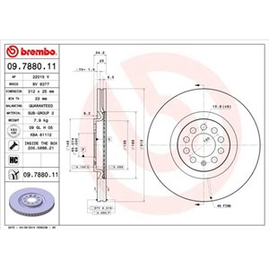 09.7880.11  Piduriketas BREMBO 