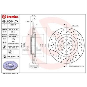 09.8004.7X BREMBO Piduriketas     