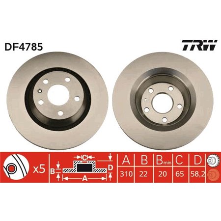 DF4785 Piduriketas TRW